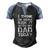 I Think Im Gonna Kick It With My Dad Today Fathers Day Men's Henley Raglan T-Shirt Black Blue