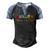 Today’S Agenda Camping Men's Henley Shirt Raglan Sleeve 3D Print T-shirt Black Blue