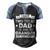 Mens I Have Two Titles Dad And Grandpa Fathers Day For Daddy Men's Henley Raglan T-Shirt Black Blue