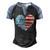 Ultra Maga And Proud Of It American Flag Vote Red Men's Henley Shirt Raglan Sleeve 3D Print T-shirt Black Blue