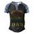Vingtage Best Dad Ever Fathers Day T Shirts Men's Henley Shirt Raglan Sleeve 3D Print T-shirt Black Blue
