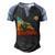 Vintage Retro Rock Climber 178 Shirt Men's Henley Shirt Raglan Sleeve 3D Print T-shirt Black Blue