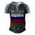 Vintage Russia Russian Flag Pride 500 Trending Shirt Men's Henley Shirt Raglan Sleeve 3D Print T-shirt Black Blue