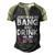 4Th Of July Drinking And Fireworks Just Here To Bang & Drink Men's Henley Shirt Raglan Sleeve 3D Print T-shirt Black Forest