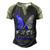 Fasd Awareness Butterfly Blue And Grey Ribbon Fetal Alcohol Spectrum Disorder Fetal Alcohol Spectrum Disorder Awareness Men's Henley Shirt Raglan Sleeve 3D Print T-shirt Black Forest