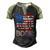 Fourth Of July Red White And Boom Fireworks Finale Usa Flag Men's Henley Raglan T-Shirt Black Forest