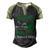 Gastroparesis Warrior Skull Women Vintage Green Ribbon Gastroparesis Gastroparesis Awareness V2 Men's Henley Shirt Raglan Sleeve 3D Print T-shirt Black Forest