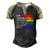 Gay Pride Awareness Flag Meaning For Gay & Lesbian Men's Henley Raglan T-Shirt Black Forest