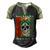 Glaucoma Warrior Skull Women Vintage Green Ribbon Glaucoma Glaucoma Awareness Men's Henley Shirt Raglan Sleeve 3D Print T-shirt Black Forest