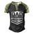Happy Fathers Day Dad Dedicated And Devoted Men's Henley Shirt Raglan Sleeve 3D Print T-shirt Black Forest