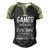 Im A Gamer Because Video Gamer Gaming Men's Henley Shirt Raglan Sleeve 3D Print T-shirt Black Forest