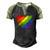 Lgbt Gay Pride Flag Gay Pride 2022 Heart Lgbt Men's Henley Raglan T-Shirt Black Forest