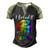 I Licked It So Its Mine Lesbian Gay Pride Lgbt Flag Men's Henley Raglan T-Shirt Black Forest