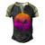 Martial Arts Womens Silhouette Retro 169 Shirt Men's Henley Shirt Raglan Sleeve 3D Print T-shirt Black Forest