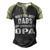 Opa Grandpa Gift Only The Best Dads Get Promoted To Opa Men's Henley Shirt Raglan Sleeve 3D Print T-shirt Black Forest