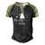 Peace Love Cats Animal Lover Cat Lover Men's Henley Shirt Raglan Sleeve 3D Print T-shirt Black Forest