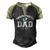 Promoted To Dad 2022 Baby Feets Men's Henley Raglan T-Shirt Black Forest