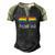 Proud Dad Rainbow Glasses Lgbt Gay Pride Support Lgbtq Men's Henley Raglan T-Shirt Black Forest