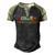 Today’S Agenda Camping Men's Henley Shirt Raglan Sleeve 3D Print T-shirt Black Forest