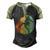 Vintage Retro Rock Climber 177 Shirt Men's Henley Shirt Raglan Sleeve 3D Print T-shirt Black Forest