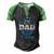 2Nd Time Dad Its A Boy Dad Again Second Baby Announce Men's Henley Raglan T-Shirt Black Green