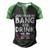 4Th Of July Drinking And Fireworks Just Here To Bang & Drink Men's Henley Shirt Raglan Sleeve 3D Print T-shirt Black Green