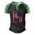 Beagle Dog Usa American Flag 4Th Of July Patriotic Men's Henley Raglan T-Shirt Black Green