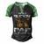 Best Buckin Pap Ever Deer Hunting Bucking Father Men's Henley Shirt Raglan Sleeve 3D Print T-shirt Black Green