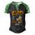 Dad Of The Bee Day Girl Hive Party Matching Birthday Men's Henley Raglan T-Shirt Black Green