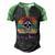 Epilepsy Warrior Skull Women Vintage Purple Ribbon Epilepsy Epilepsy Awareness V2 Men's Henley Shirt Raglan Sleeve 3D Print T-shirt Black Green