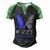 Fasd Awareness Butterfly Blue And Grey Ribbon Fetal Alcohol Spectrum Disorder Fetal Alcohol Spectrum Disorder Awareness Men's Henley Shirt Raglan Sleeve 3D Print T-shirt Black Green