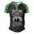 Father Grandpa Trust Me I Have A Freaking Awesome Son He Has Anger Issues 109 Family Dad Men's Henley Shirt Raglan Sleeve 3D Print T-shirt Black Green