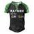 Father Of The Groom Getting Ready For The Wedding Men's Henley Shirt Raglan Sleeve 3D Print T-shirt Black Green