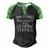 Fathers Day Im A Dad Im Grumpy And I Know Things Men's Henley Raglan T-Shirt Black Green