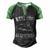 Fishing Reel Cool Godfather Men's Henley Shirt Raglan Sleeve 3D Print T-shirt Black Green