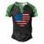 Fourth Of July 4Th July Us America Flag Kids Men Patriotic Men's Henley Raglan T-Shirt Black Green
