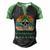 Gastroparesis Warrior Skull Women Vintage Green Ribbon Gastroparesis Gastroparesis Awareness Men's Henley Shirt Raglan Sleeve 3D Print T-shirt Black Green