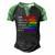 Gay Pride Awareness Flag Meaning For Gay & Lesbian Men's Henley Raglan T-Shirt Black Green