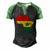 Ghana Ghanaian Africa Map Flag Pride Football Soccer Jersey Men's Henley Raglan T-Shirt Black Green