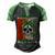 Glitter In My Veins Jesus In My Heart Men's Henley Shirt Raglan Sleeve 3D Print T-shirt Black Green