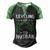 Leveling Up To Husban Husband Video Gamer Gaming Men's Henley Shirt Raglan Sleeve 3D Print T-shirt Black Green