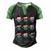 Masked Balls Basketball Christmas Baseball Christmas Ball Sports Santas Hat Team Sports Xmas Match Men's Henley Shirt Raglan Sleeve 3D Print T-shirt Black Green