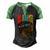 Mens Strong Black King Juneteeth African American Father Day 31 Shirt Men's Henley Shirt Raglan Sleeve 3D Print T-shirt Black Green