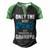 Only The Best Dad Get Promoted To Grandpa Fathers Day T Shirts Men's Henley Shirt Raglan Sleeve 3D Print T-shirt Black Green