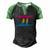Pansexual Pride Flag Gemini Zodiac Sign Men's Henley Raglan T-Shirt Black Green