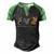 Peace Love Corgi Funny Corgi Dog Lover Pumpkin Fall Season V5 Men's Henley Shirt Raglan Sleeve 3D Print T-shirt Black Green