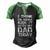 I Think Im Gonna Kick It With My Dad Today Fathers Day Men's Henley Raglan T-Shirt Black Green