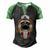 Trucker Dog I Truck Driver Havanese V2 Men's Henley Shirt Raglan Sleeve 3D Print T-shirt Black Green