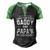 I Have Two Titles Daddy And Papaw I Rock Them Both Men's Henley Raglan T-Shirt Black Green