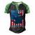 Ultra Maga Madafakas Cat American Flag Men's Henley Shirt Raglan Sleeve 3D Print T-shirt Black Green